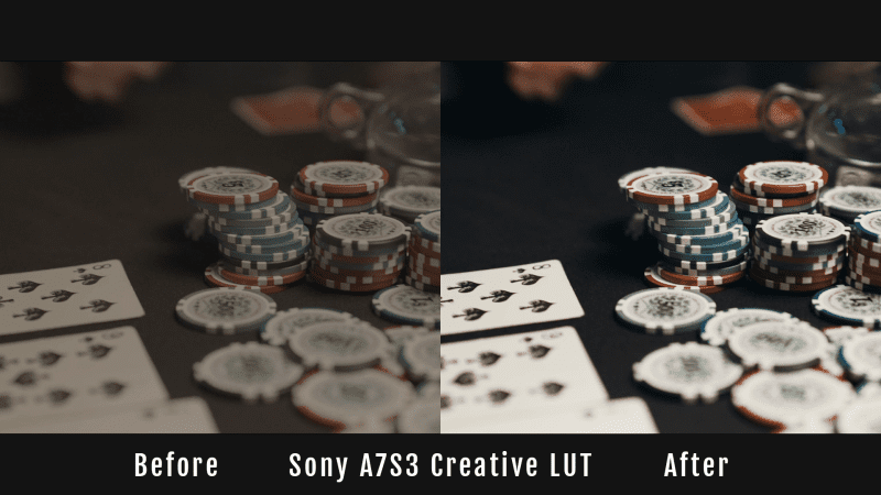 Sony Creative Lut Before and After Chips