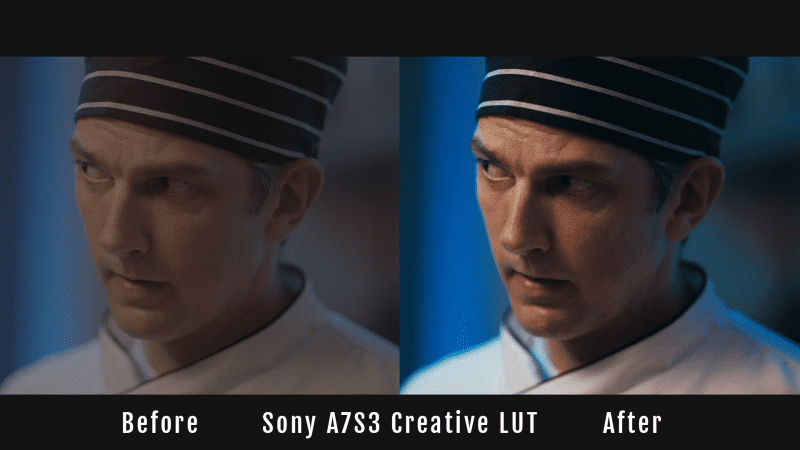 Sony Creative Lut Before and AfterChef