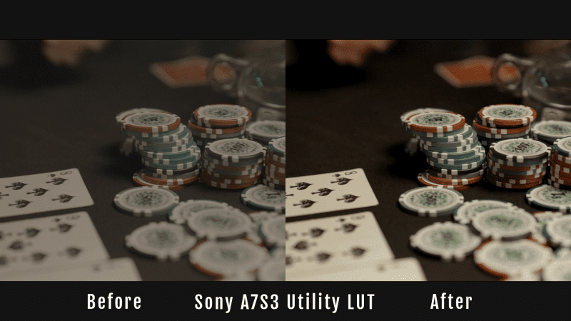 Sony Utliity Lut Before and After Chips